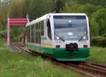 654 048 (VT48 St. Ulrich Weischlitz ) als VIA/VBG83110 in Klingenthal, ...