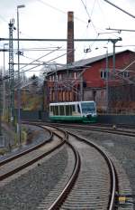 Ein Regiosprinter der Vogtlandbahn verl�sst am 13.11.10 Reichenbach(Vogtland) Richtung Hof. ...