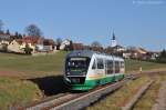 VT08 der Vogtlandbahn am ...  Tobias Schuminetz, Hirschau 24.01.2012