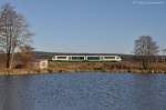 VT08 der Vogtlandbahn am ...  Tobias Schuminetz, Hirschau 25.01.2012