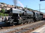 vvt-vapeur-val-de-travers Bf. Neuch�tel - 30-08-2009 - Die 52 221 fertig im richtung Travers und Saint Sulpice