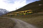 WAB - Wengernalpbahn Nur wenig sp�ter folgte ein zweiter Zug mit dem Bt 241 und dem BDhe 4/4 124.

