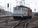 WAB-Loks 50 und 62 unterwegs am 31.M�rz 2010 in Bergen/R�gen. ...