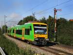 Der VT 27 und ein Weiterer am 11.09.2010 bei der ...