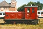 Die 399 104-9 (Heinrich) stand im Sommer 1999 im Bahnhof ...
