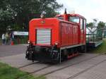 FAUR 399 105 rangiert im Bahnhof von Wangerooge. Aufgenommen am ...