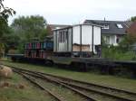 Der wei�e Wagen entstand Ende 1983 aus dem gedeckten G�terwagen ...