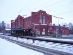 warburg-westf Bahnhofsgebeude in Warburg.