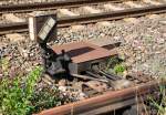 Weichenantrieb/ -gest�nge am Bf ...  Rolf Reinhardt 08.10.2011