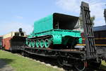 Eisenbahnmuseum in Baranawitschi, Weißrussland, 6 September 2018. Ein schönes Areal mit allerlei Dampfloks und Sonderwägen für sowjetische Spezialaufträge.