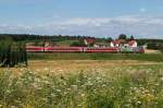 101 040 (WM 2010) mit RE 4014 bei D�rfl (25.07.2010) ...
