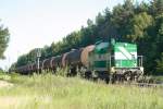 V 150-5 (LEW 16674) der PCK GmbH Schwedt ist mit ...