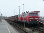 Zwei BR 218 gef�hrt von 218 381 haben den DB ...