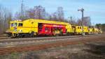 Diese H.F. Wiebe Stopfmaschine stand am 22.03.10 in Munster  ...