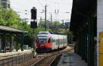 wien-sonstige Aus Wien Handelskai kommend fahrt die 4024 135 als S45 in Wien Penzing ein und wird nach kurzem Aufenthalt nach H�tteldorf weiterfahren. 24.5.2010