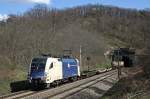wiener-lokalbahnen-ag ES64U2-060 wurde am 01.04.2010 mit dem TEC 41130 (Budapest BILK - Rheinhausen) �ber die alte Westbahn geleitet und konnte bei Melk abgelichtet werden.