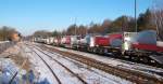 Der Windradzug verl�sst Munster und f�hrt weiter Richtung Soltau. (16.03.10) ...