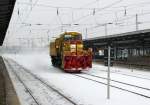 Winterdienst Eine Schneeschleuder in Sch�nefeld, zwar leider nicht beim Arbeiten (so viel Schnee liegt ja nicht), aber dennoch hat es mich gefreut am 04.02.