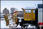 Winterdienst Schneeschleuder 40 80 947 5 155-4 wartet auf den n�chsten Einsatz. 
Stralsund am 13.02.10 