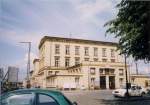 wittenberge Wittenberge, Bahnhofsgeb�ude, Eingang von der Stadt (2004) 