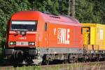 WLE 22 am 16.6.10 mit langem Schwerbau Bauzug in Ratingen-Lintorf ...