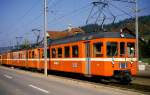 WSB   Wynental und Suhrentalbahn Be4/8 12 + 15  Oberkulm  01.11.88