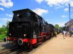 wutachtalbahn-ev-wtb WTB 86 333 mit dem Zug nach Weizen, im Bf Blumberg-Zollhaus; 23.06.2010