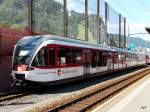 zb - Triebzug ABt 130 007-8 abgestellt im Bahnhofsareal von ...