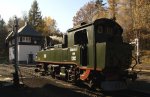 Herbststimmung mit 99 555 am 30.10.2010 in Bertsdorf. 
  ...