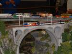 Zuge SOB-Komposition mit Re 4/4 456 092-6 im Miniaturwunderland Hamburg / Schweizer-Abschnitt. Das Original f�hrt als Voralpen-Express in der Schweiz von Romanshorn nach Luzern und retour.