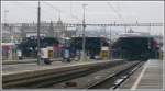 zurich Aussergew�hnliches Bild, verwaister Hauptbahnhof Z�rich zwischen den Spinnen um viertel nach f�nf Nachmittags. (16.02.2010)