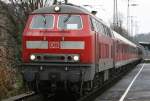 Die 218 425-7 mit ...  Eric Otten 12.12.2009