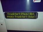 Nachtzug Jan Kiepura in Frankfurt(Main) Hbf  ...