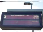 Zugzielanzeiger Zwar ist der NZ 1258 in Binz angek�ndigt aber wohin ? Die L�sung der Ziebahnhof ist Z�rich HB.