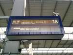 Zugzielanzeiger f�r ICE 914 ...  Michael Debel 17.05.2011