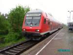 Die Regionalbahn aus Chemnitz Hbf bei der Einfahrt in Zwickau ...