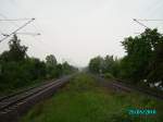 zwickau Ein Blick vom Haltepunkt Zwickau-P�lbitz in Richtung Glauchau (Sachs).25.05.2010