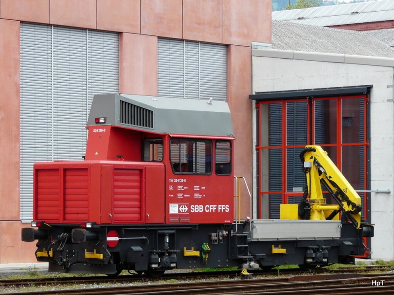 SBB - Tm 234136-0 in the goods station of Biel