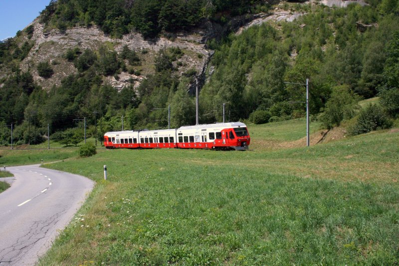 TMR-Nina RABe 538 513 als Regio 214 (Martigny - Le