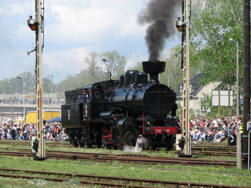 03.05.2008 in the Polish Wolstyn steam locomotive is hard, 12