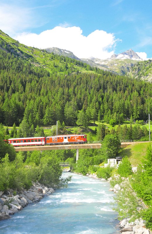Die Br�cke �ber die Gonneri in Oberwald 