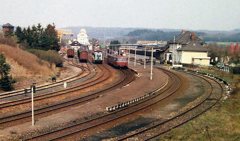 Station area Usingen seen from the east, 1 Half of