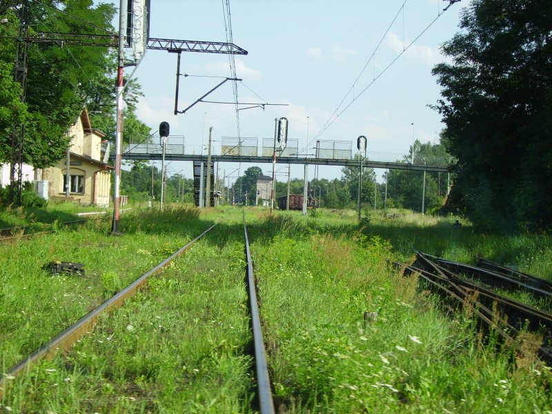 Das Gleisfeld des Bahnhofes Tworog vor der renvierung! 
