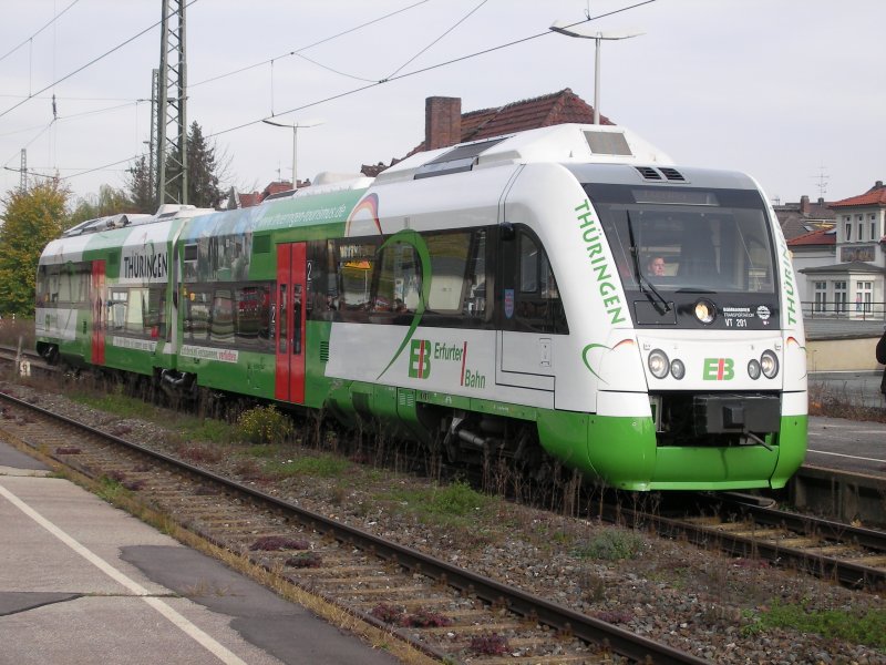 Itino D der Erfurter Bahn zum Bahnhofsfest in Coburg. 02.11.2008
