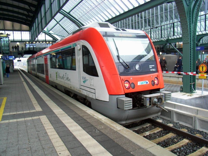 VT 115.2 of the Odenwald-Bahn, Darmstadt Hbf, 16:11:08 (automatically translated,