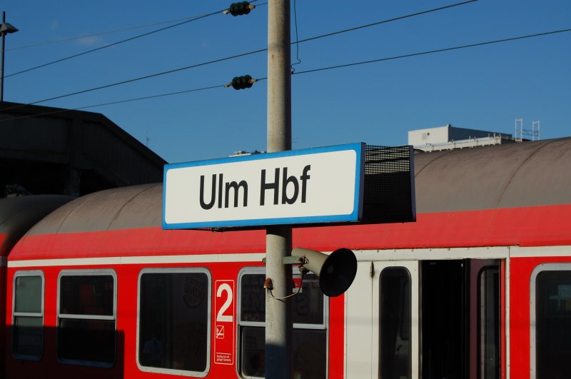  Verehrte Fahrg�ste, willkommen in Ulm HBF... - diese Aussage verdeutlicht