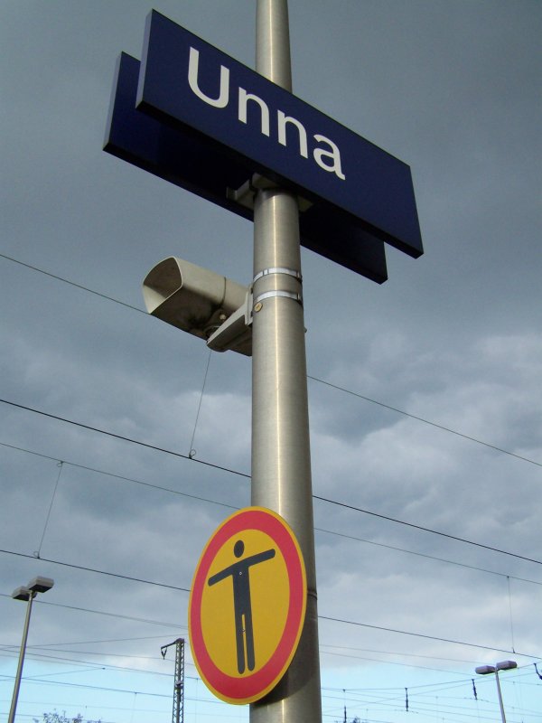 Bahnhof Unna im Oktober 2007.  