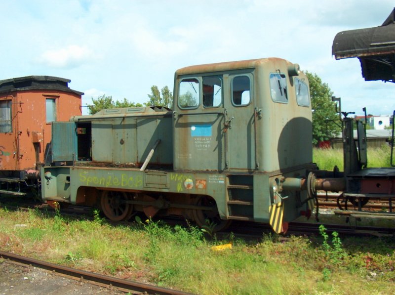V10 B Lok 1, auf Gleisen des Bf Gehren zugelassen,
