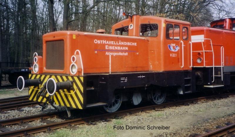 Die V22.1 der OHE in Berlin!! Hier im Gel�nde der