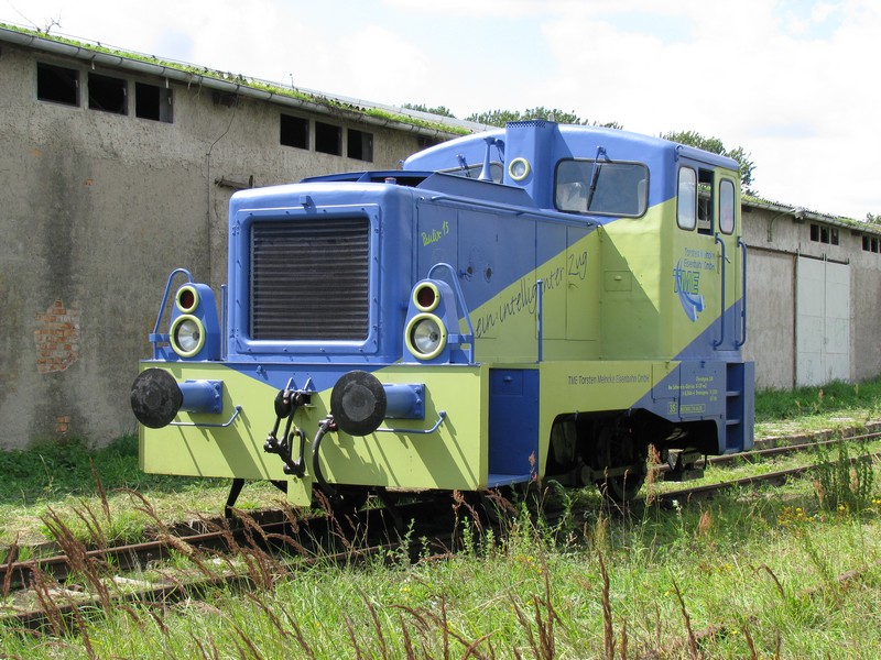 Diesel of TME (ex V 22 B) in the station